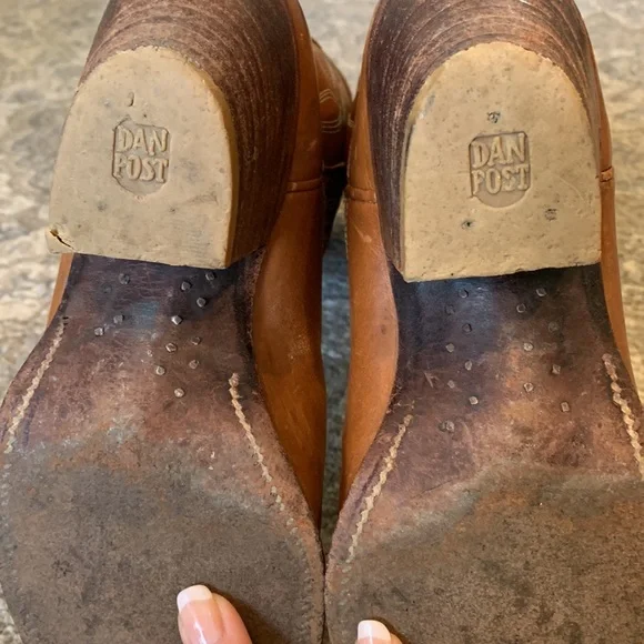 Dan Post Brown Heeled Boots - Picture 12 of 15